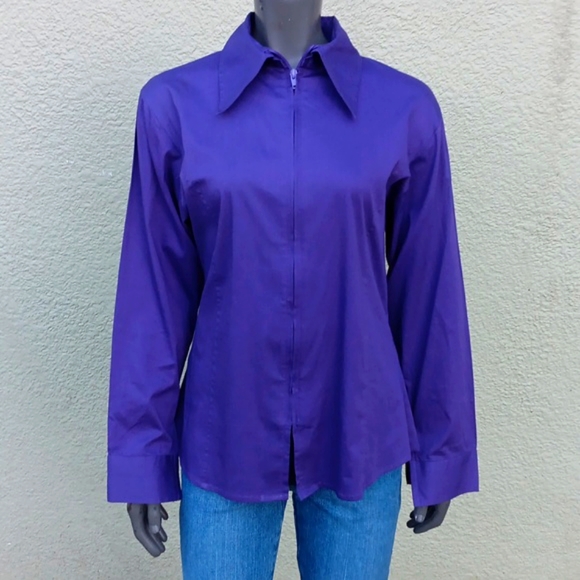 Royal Highness Ladies Zip Up Fitted Western Show Shirt (video) - Picture 9 of 17